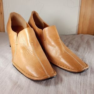 Henry Ferrera Jazzy Leather Wedge size 10